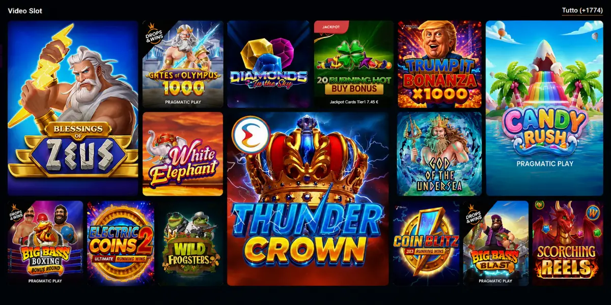 GratoWin Casino video slot e giochi di casinò online